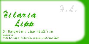 hilaria lipp business card